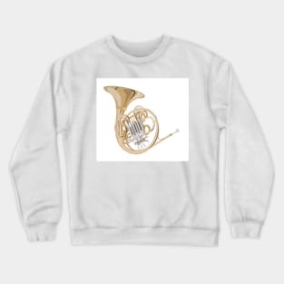 french horn Crewneck Sweatshirt